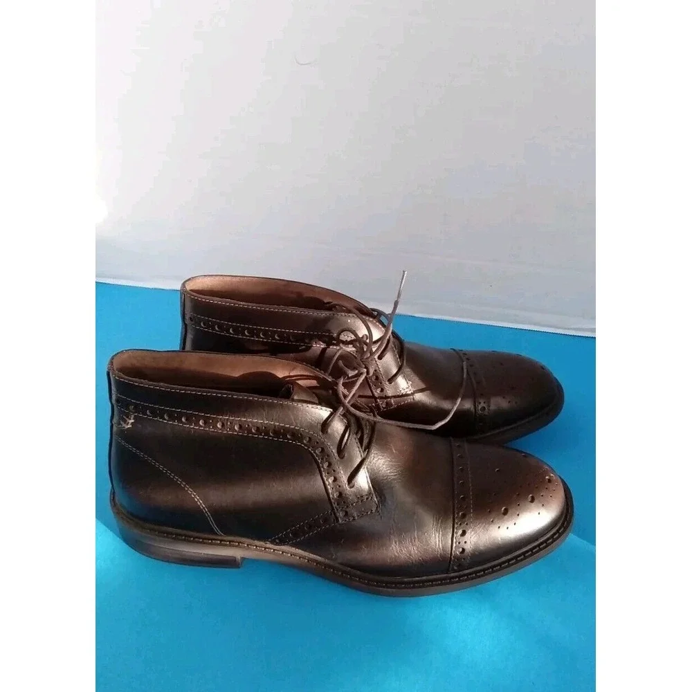 Leather Chukka Boots‎ Wingtip Ankle Dress Casual Shoes